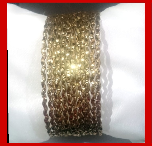 Imitation Jewellery no 73 copper zigzag pattern bangles