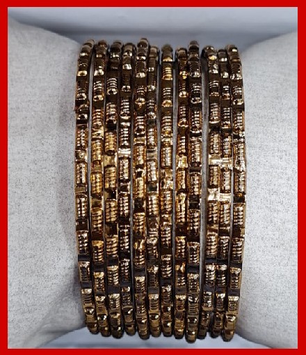 Imitation Jewellery no 75 copper self print bangles